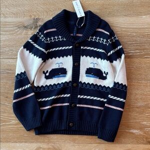NWT Janie and Jack Whale Pattern Cardigan